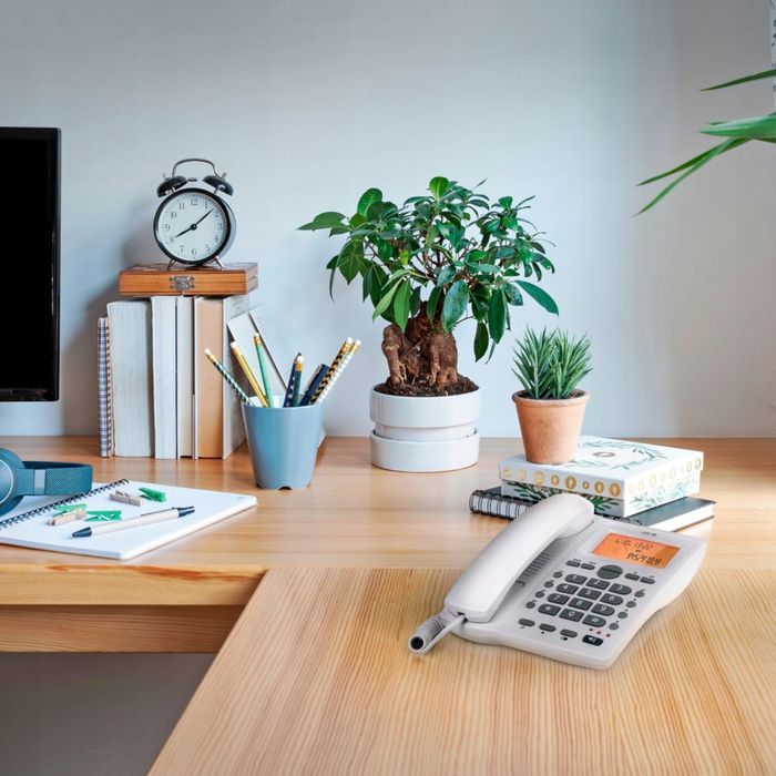 spc telefon stacjonarny duże klawisze 134976 opis biały słuchawka