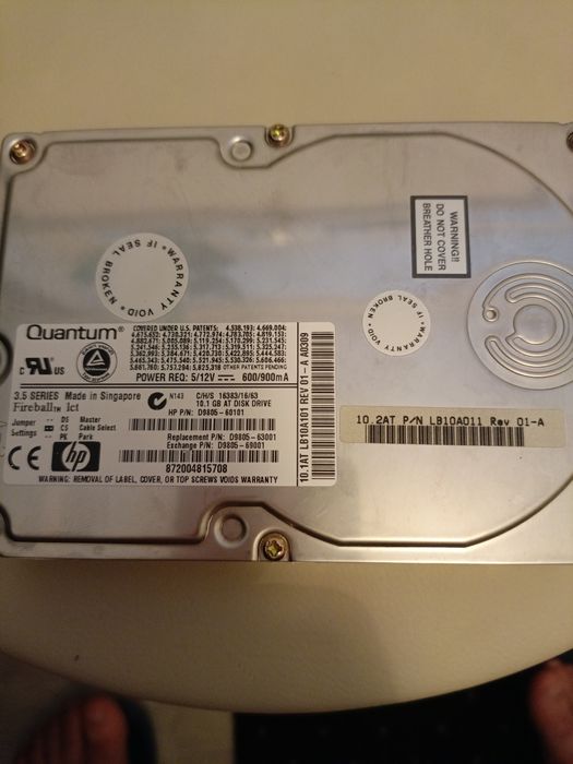 Dysk twardy HDD Quantum fireball hp 10.1 GB AT ide
