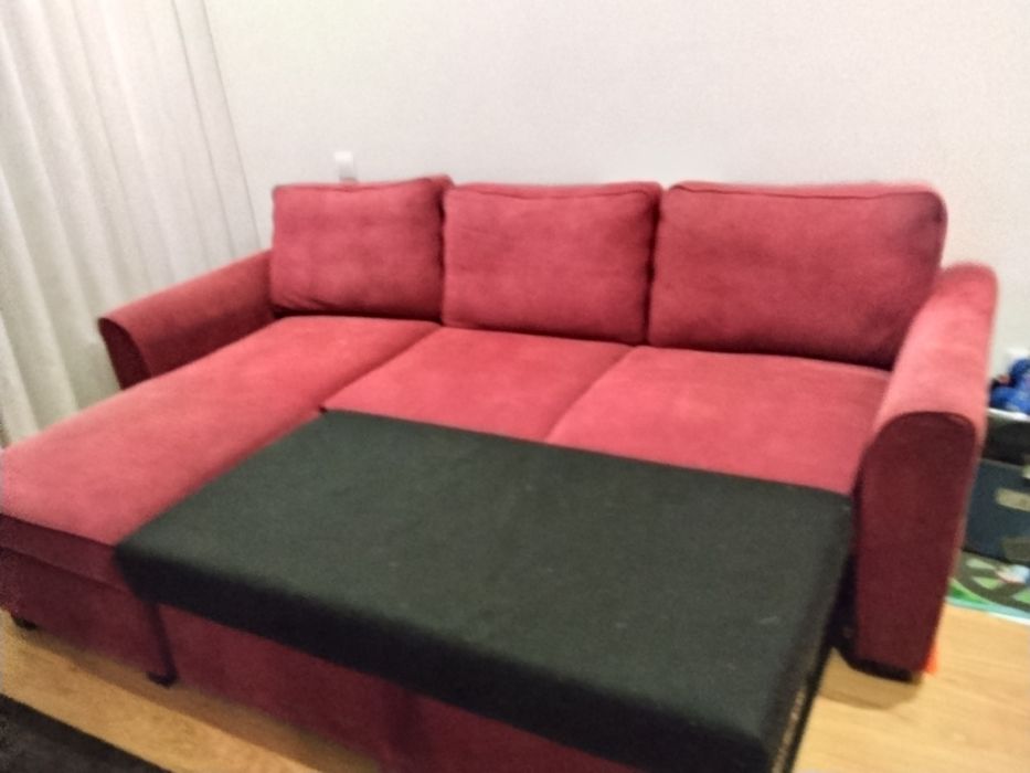 Sofá cama com chesslong