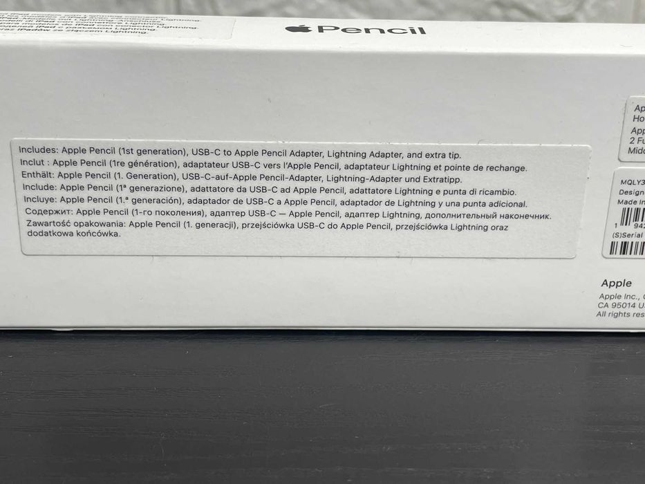 Apple Pencil A1603 MQLY3ZM/A NEW | Оригінальний Стилус для iPad