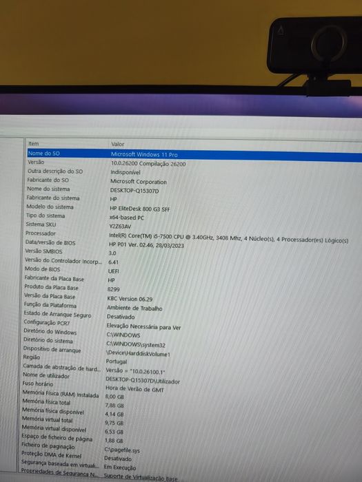 Prodesk 800 G3 SFF i5 7500
Em excelente estado.
Processador Intel(R) Core (TM) 
I5 7500