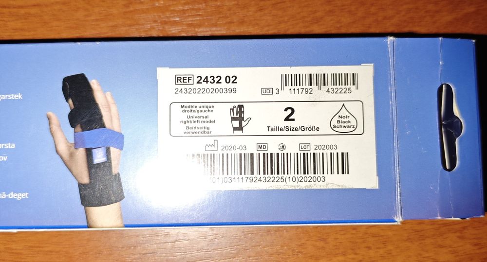 Шина для фіксації зап'ястя, 2 і 3 пальців Thuasne Ligaflex Finger 2432