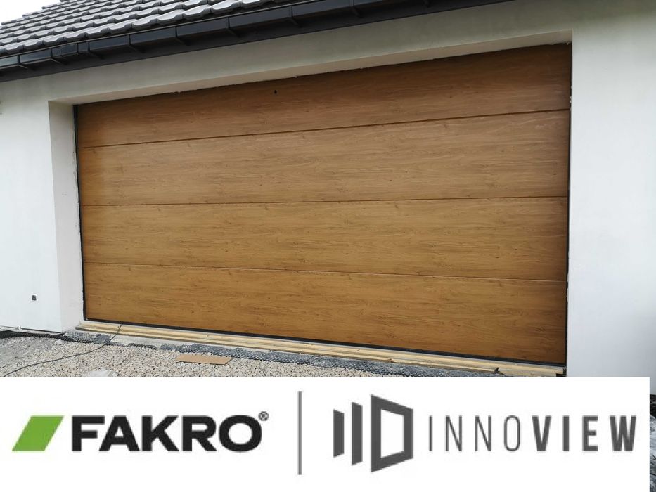 Brama FAKRO PILOT Winchester 3000x2250 z napędem garażowa segmentowa