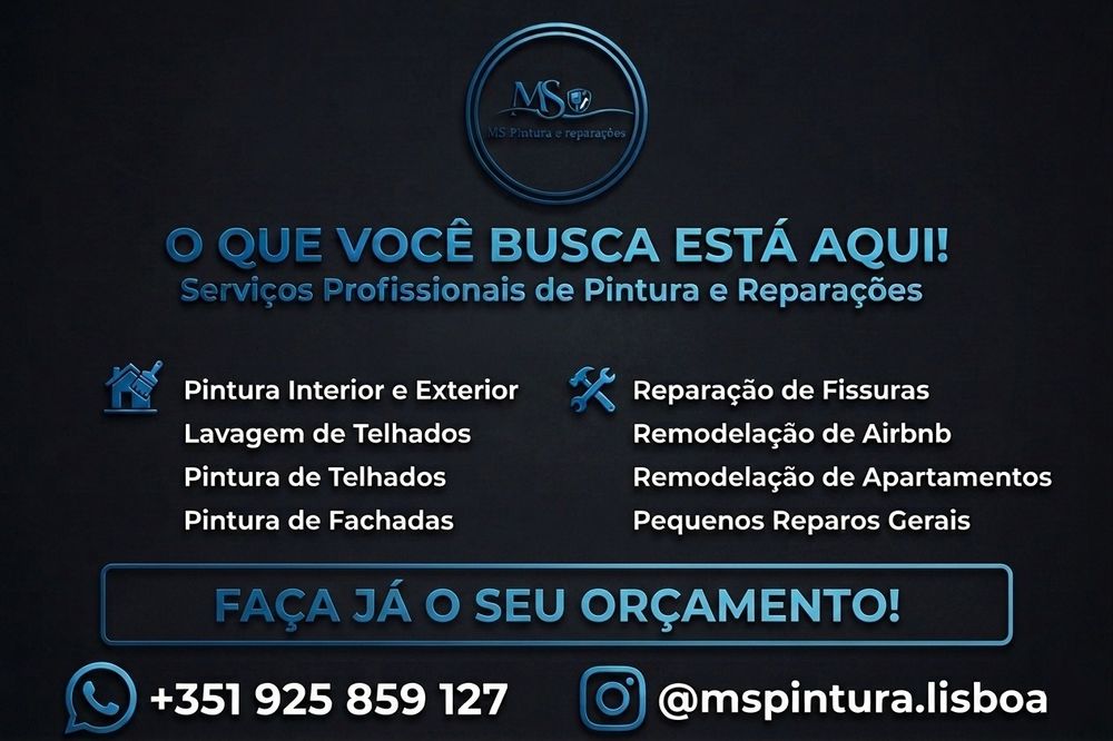 Pintura e Reparação Telhados e Fachadas
