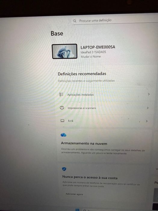 Laptop Lenovo Ideapad 3 15ADA05
