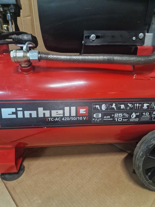 EINHELL kompresor dwutłokowy olejowy TC-AC 420/50/10 P739