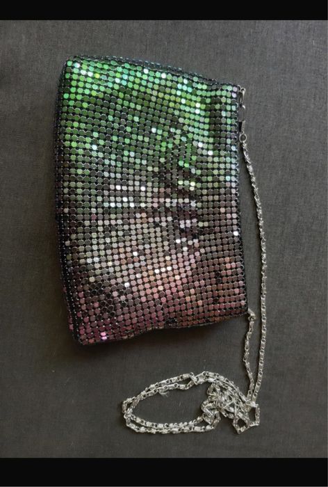 Chainmail torebka z metalowych plytek