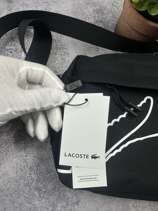 Нова чоловіча  лакоста/lacoste якісна сумка щільна тканина брендова