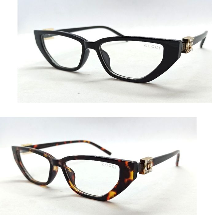 Gucci очки женские имиджевые модные черные и коричневые тигровые