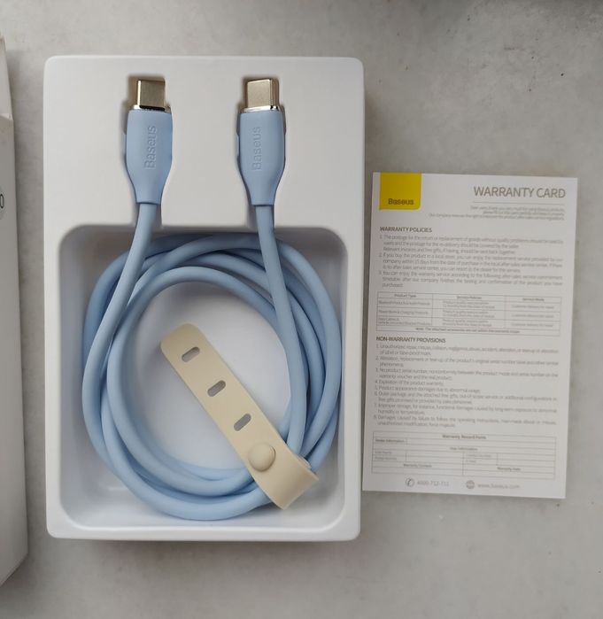 Кабель для передачи данных Baseus Jelly Liguid Silica Gel Type C Blue