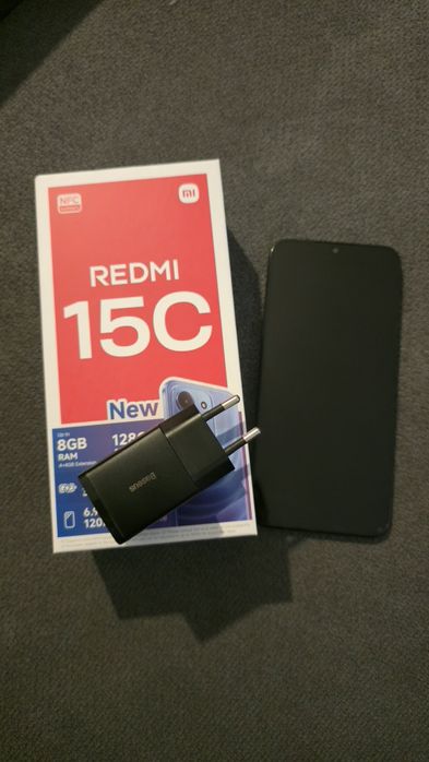 REDMI 15C 8GB/128 GB,50 MPX,NOVO ,carregador  duplo oferta