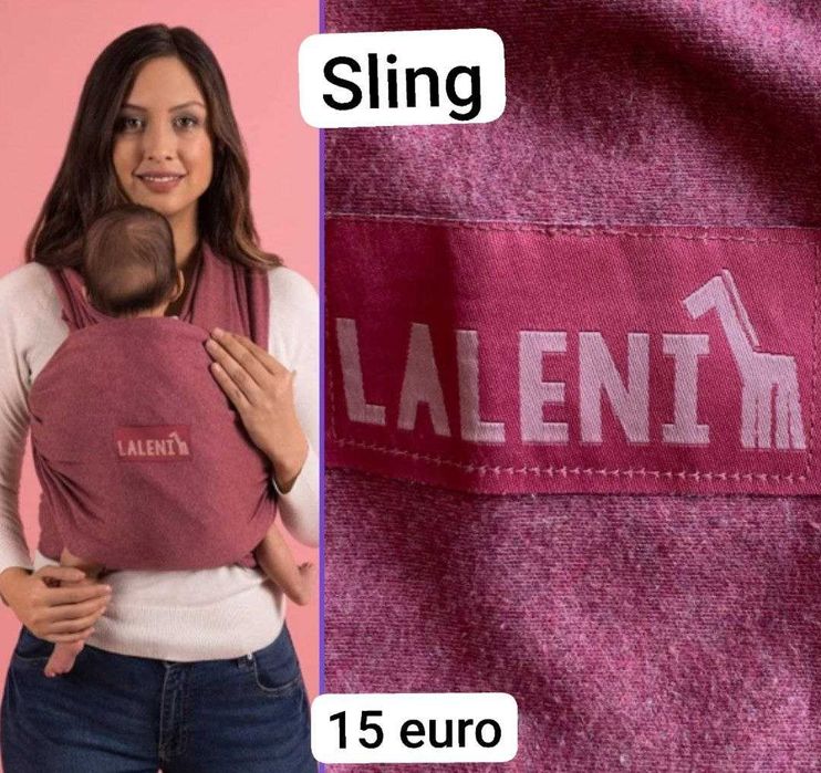 Sling para bebé e almofada