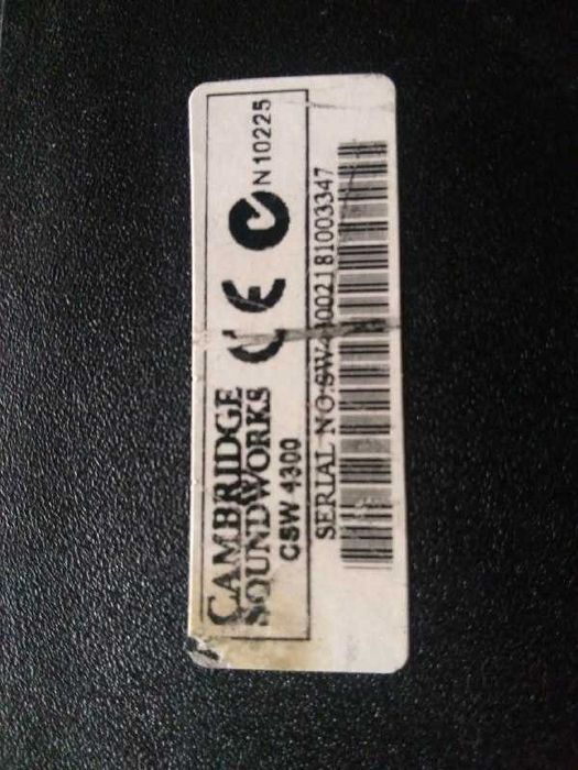 Сабвуфер cambridge soundworks csw 4300