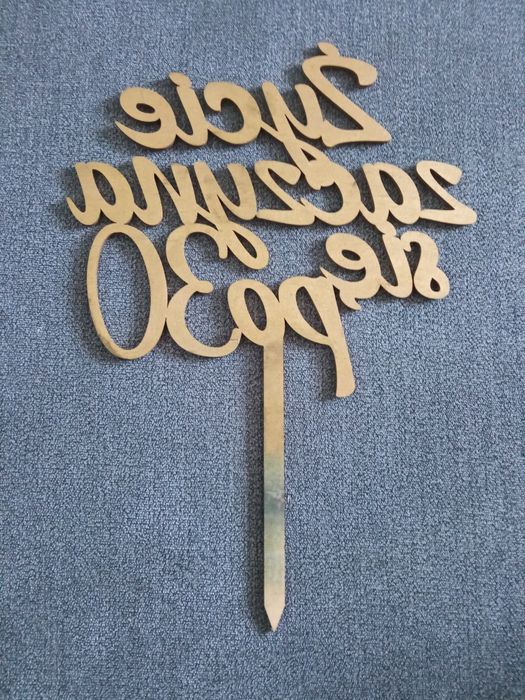 Topper na tort Życie zaczyna się po 30