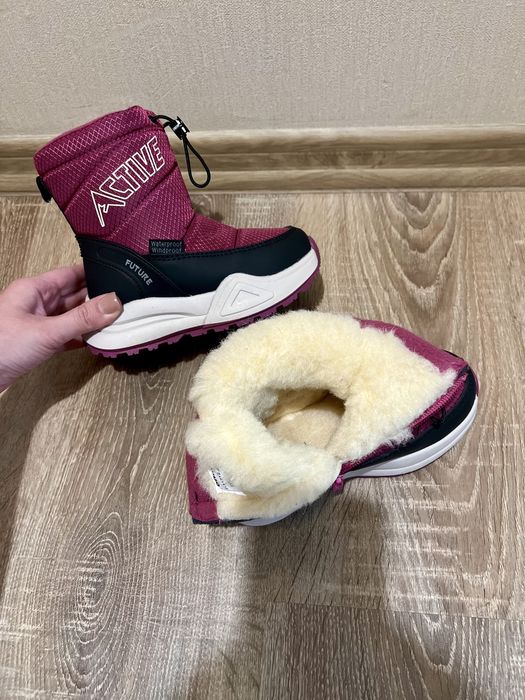 Зимові черевики чоботи на дівчинку рожеві сапоги зимние 28 29 30 31 32