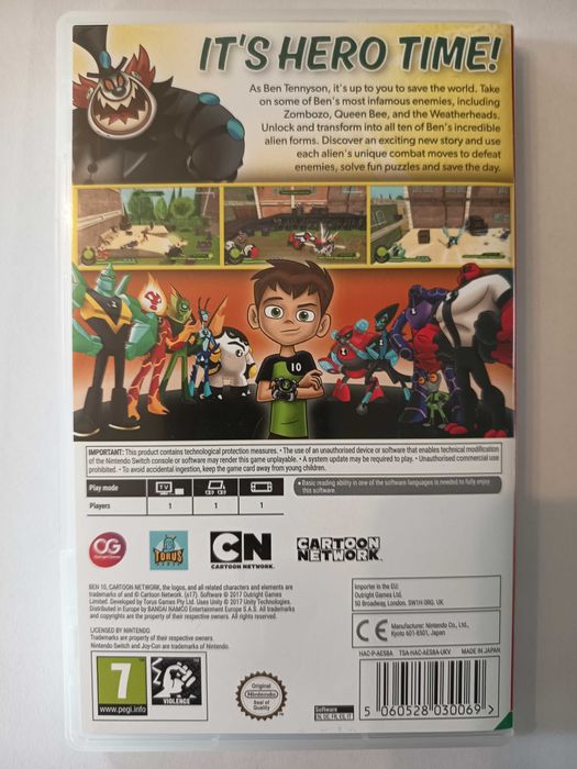 Ben 10 Nintendo Switch angielska