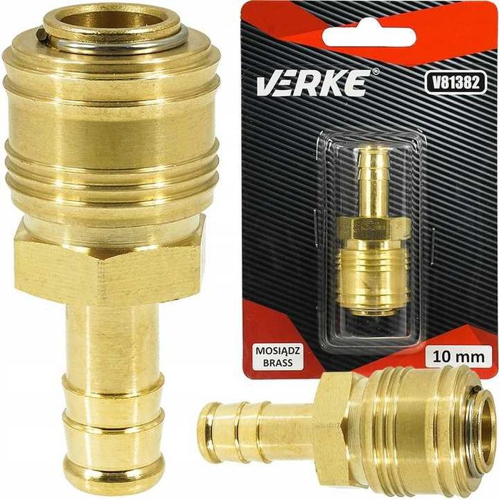 Szybkozłączka złącza pneumatycznego EURO wtyczka  WĄŻ 10mm