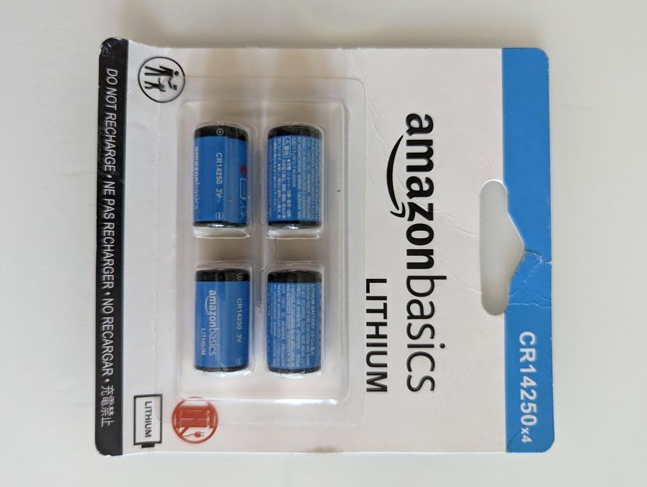 CR14250 Amazon basics, snuza hero battery