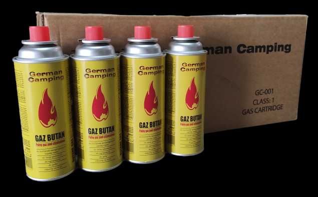 GAZ KARTUSZ GAZOWY nabój 28 sztuk karton German Camping