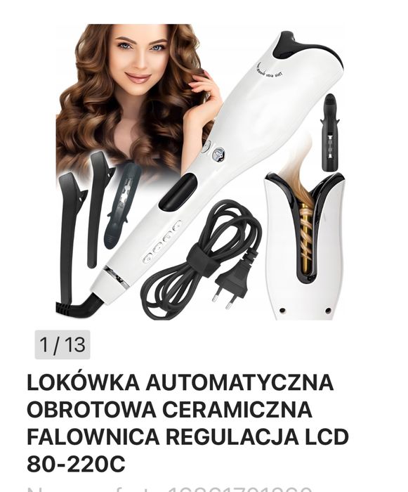 Ceramiczna lokowka , nowa z regulacją temperatury