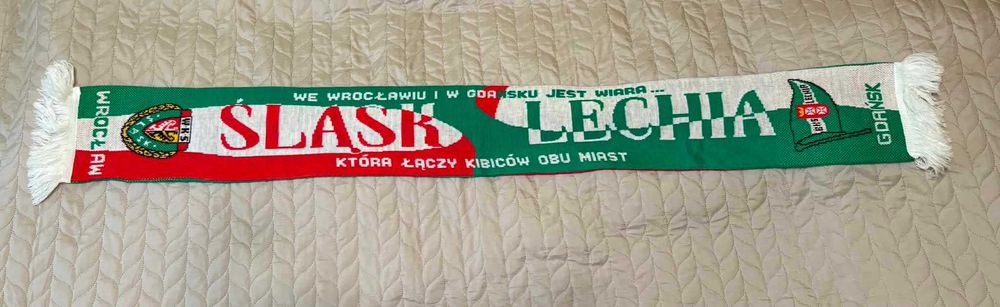 Szalik zgodowy Lechia Gdańsk Śląsk Wrocław