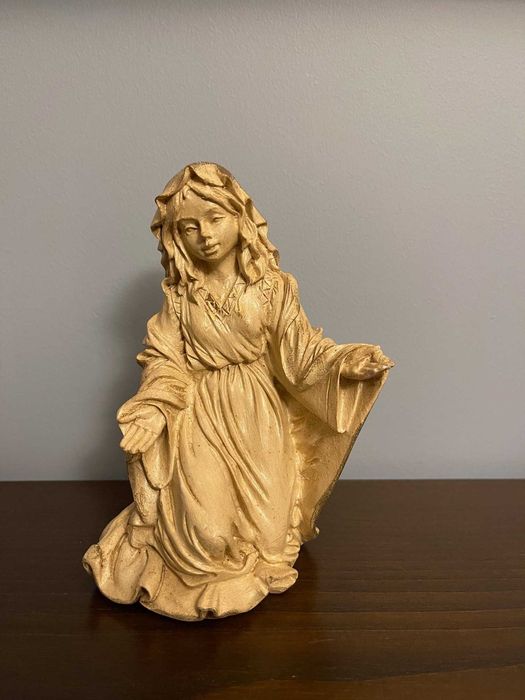 Presépio Sagrada familia branco/dourado