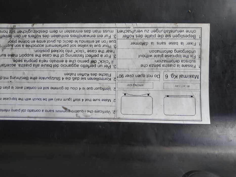 Кофр мото центральный