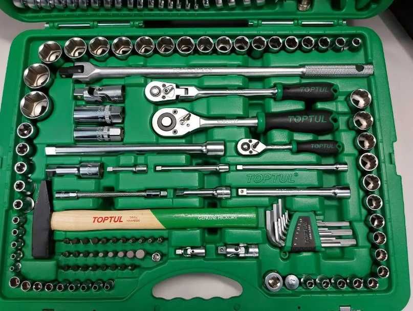Набір комбінованого інструменту 144шт 1/2"-3/8"-1/4" Toptul