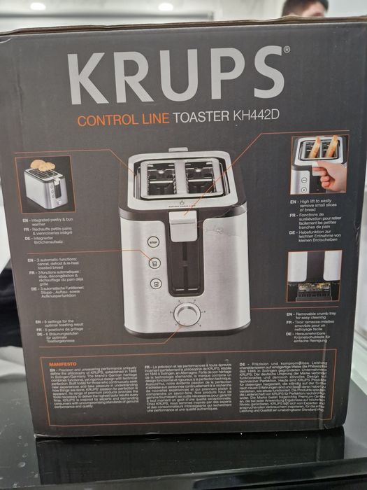 NOVO Torradeira KRUPS Control Line KH442D10