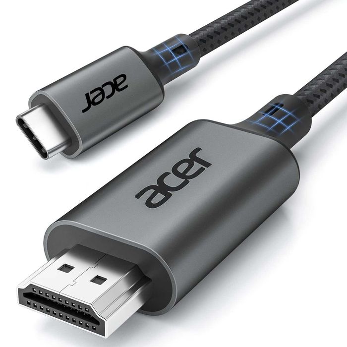 Acer Kabel USB-C do HDMI 2m 4K 60Hz 2K 165Hz HDR Nylonowy
