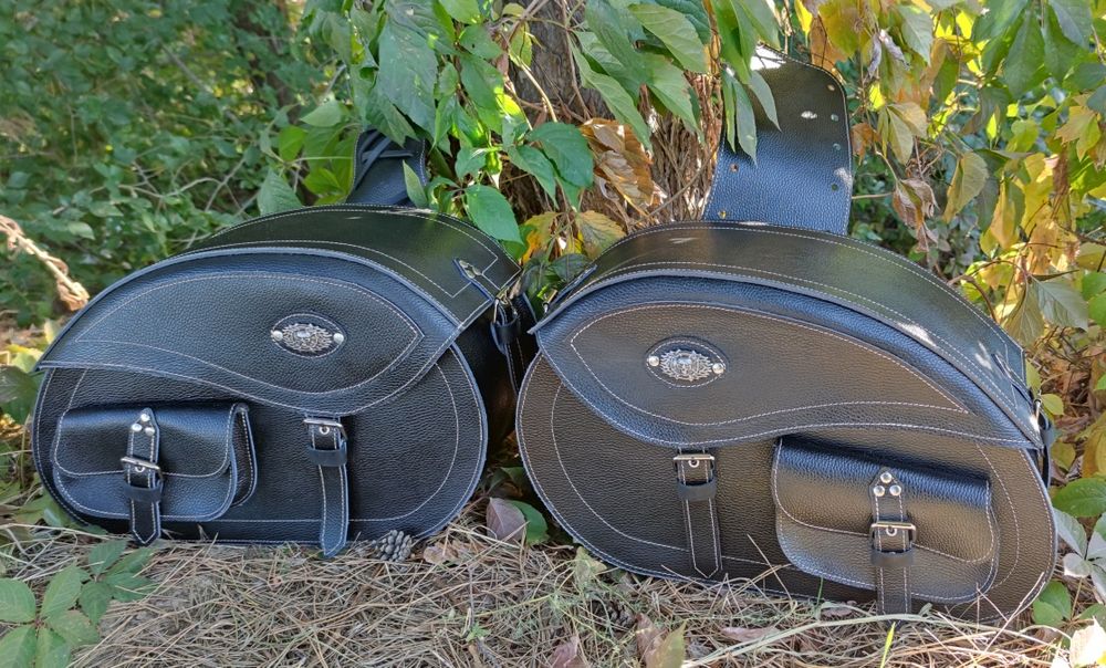 Мото кофри натуральна шкіра  5800грн.