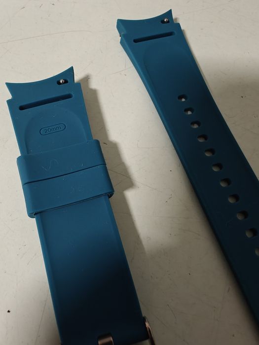 Bracelete Silicone 20mm Encaixe Curvo Azul Petróleo (Nova) - p/ Samsung Galaxy Watch / Smartwatch