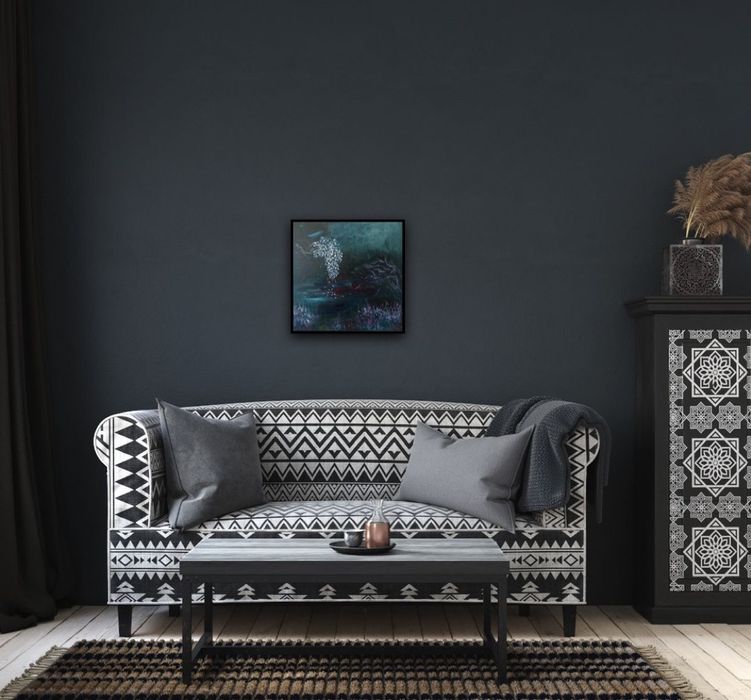 Картина «Лимб», мистика, абстракция, инферно, декор,интерьер, холст.