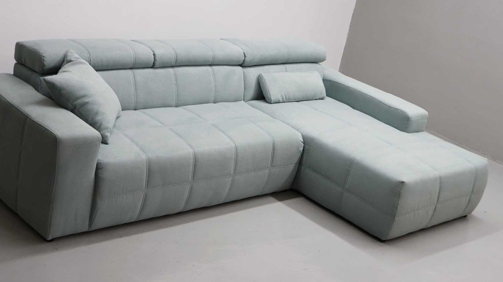 TKA Narożnik regulowane zagłówki szałwiowy kolor rogówka kanapa sofa