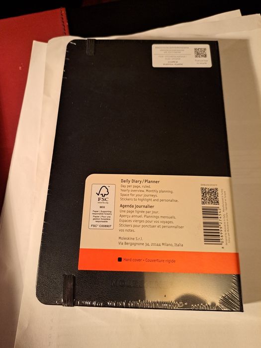 Agenda 2026 Moleskine NOVA
A5 Preto