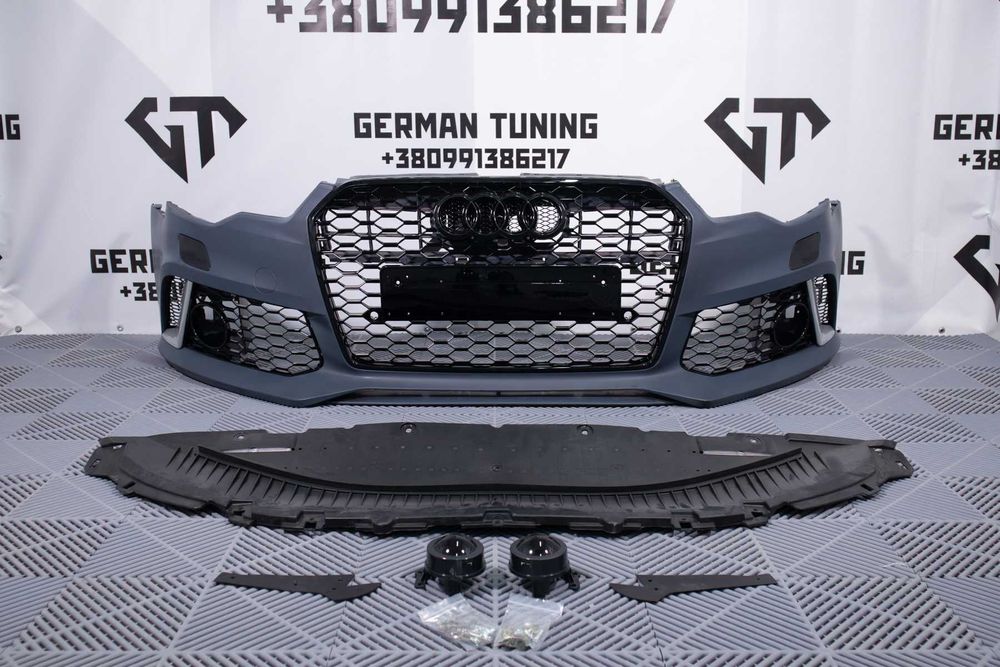 Передній бампер audi a6 c7 дорест стиль RS6 бампер передний ауди а6 с7