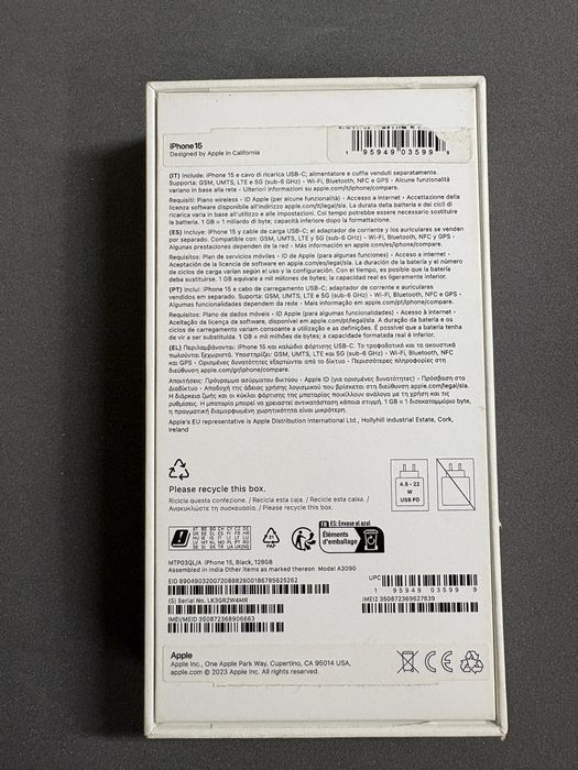 iPhone 15 na caixa original