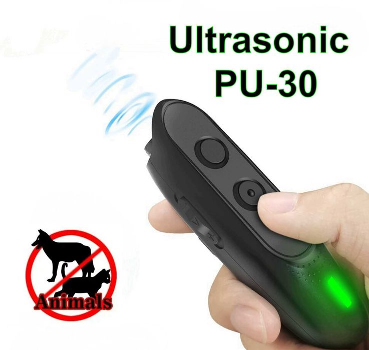 Оригинальный новый отпугиватель против агрессивных собак Ultrasonic PU-30 US Відлякувач 100% защита!