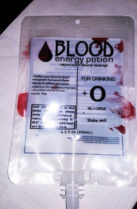 Halloween Walking Dead dAY  Acessório Bolsa Sangue Fake Falso