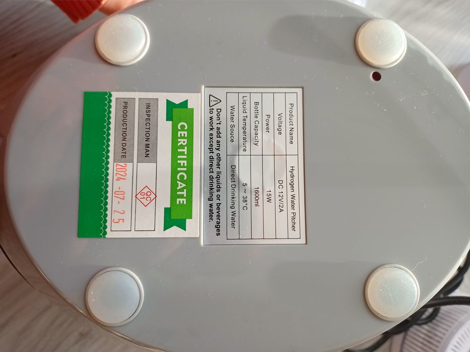 Dzbanek generator wodoru althy+ 3 filtry