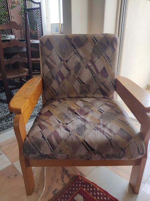 Sofa de 3 lugares e 2 poltronas individuais