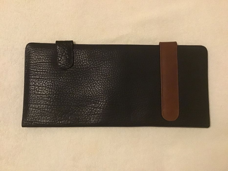 Estojo para gravatas em pele genuína