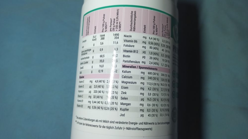 CaloVital Jogurt Cherry 500g odżywka made in Germany