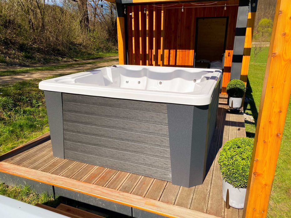 "WEZUWIUSZ" 6 osobowe Jacuzzi, Balia ogrodowa, Gorąca beczka, SPA
