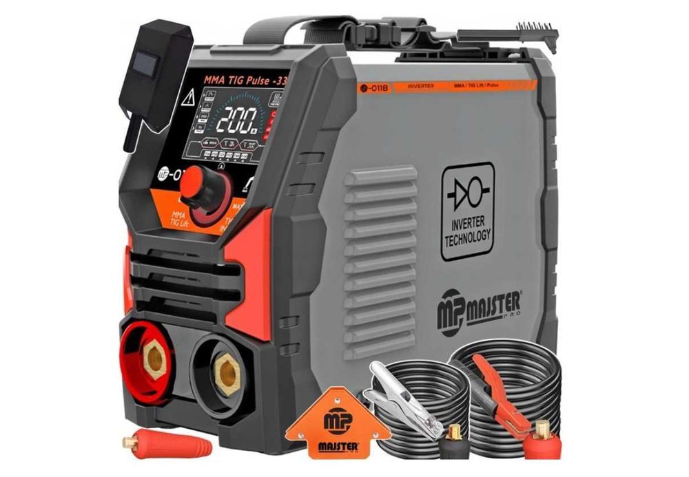 Spawarka inwertorowa Majster Polska 20-315A 230 4,8 kVA LCD Akcesoria
