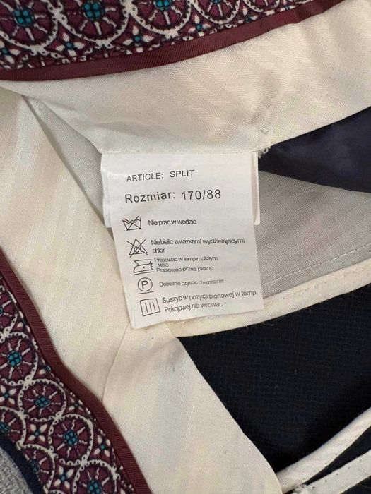 Garnitur PAWO granatowy wełna 100% 170/88 S