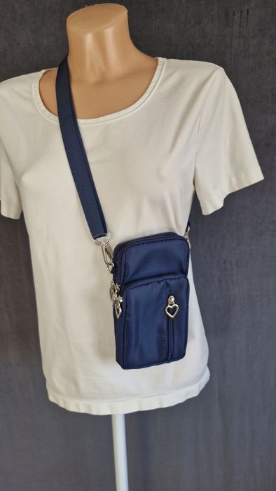 Crossbody damskie granatowe