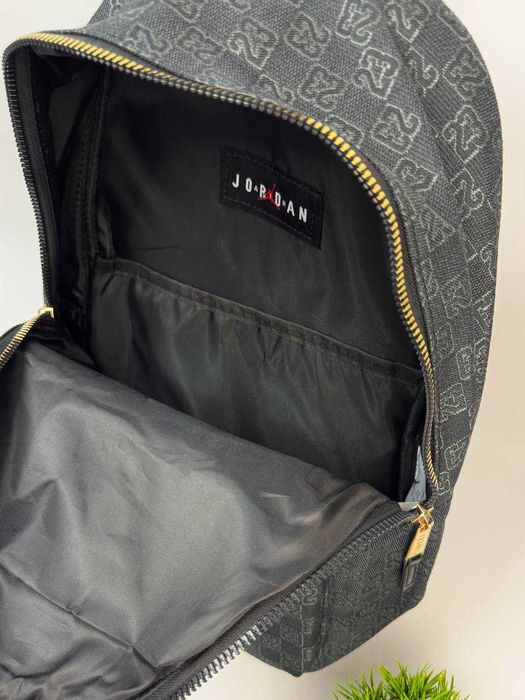 Рюкзак Jordan Monogram, Найк Джордан Монограм чорний, сірий