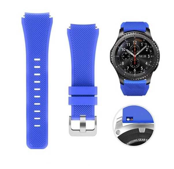 Bracelete 20mm silicone várias core e modelos - NOVAS