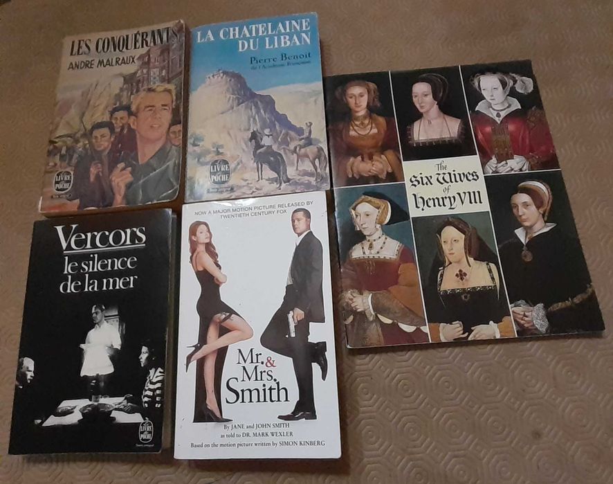 R Heinlein, A Hailey,M Ondaatje, Sagan, Benoit, Malraux, Gwo e outros